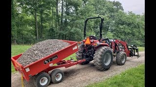 173 Dump Trailer Tractors And Land Plane Make For a Nice Road [upl. by Aizan]