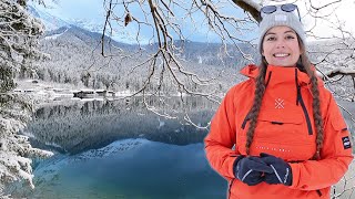 Winterwunderland Eibsee amp Zugspitze 2962 m Wie aus dem Bilderbuch [upl. by Kcirdek704]