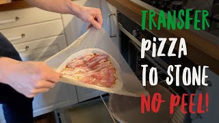 How to Get Pizza onto Stone Without a Peel [upl. by Tobias]