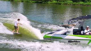 2018 Malibu Wakesetter 25 LSV  Wakesurfing Review [upl. by Etnod]