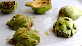 How to make Oven Roasted Artichokes Recipe  HappyFoods [upl. by Safir]