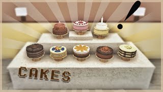 Bloxburg ★ 8 Easy Cake Designs ★ [upl. by Iddo]