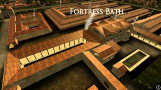 Animation of ancient Roman Fort in Caerleon Wales [upl. by Nirahs]