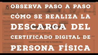 DESCARGAR CERTIFICADO DIGITAL [upl. by Ennairam]