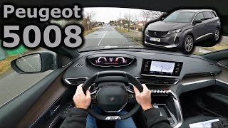 Peugeot 5008 GT 20 BlueHDI 180 2021  POV test drive in the city [upl. by Enitsej]