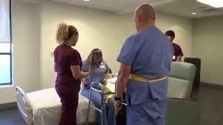 Physical Therapy Transfer Training  How To Transfer From Wheelchair To Bed [upl. by Nagard]