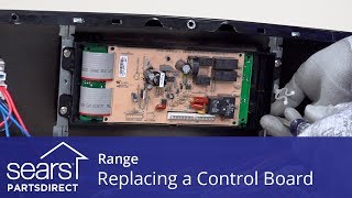 Replacing a Range Oven Control Board [upl. by Aviv]