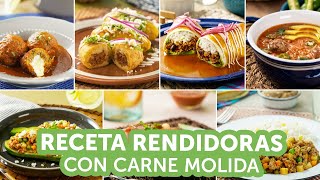 Recetas rendidoras con carne molida  Kiwilimón [upl. by Dronel]