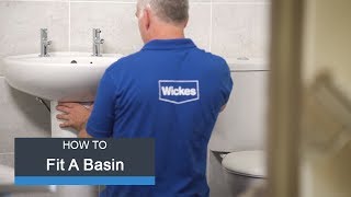 Wickes How To Fit a Basin amp Taps [upl. by Azalea]