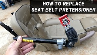 HOW TO REPLACE SEAT BELT PRETENSIONER [upl. by Rosemare]