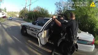 Body cam footage shows man getting tased tackled and arrested by Chattanooga police officer [upl. by Gulick]