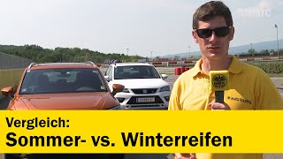 Test Sommerreifen vs Winterreifen  ÖAMTC [upl. by Manley509]