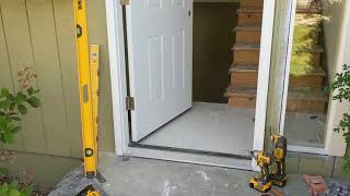 Jeld Wen Front Door Installation  Really crappy products and craftsmanship PART 1 [upl. by Spenser]