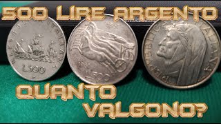 500 Lire Argento  Quanto Valgono Oggi Caravelle Dante e Biga [upl. by Eidua]