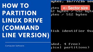 How to partition Linux drive command line version [upl. by Godfrey]