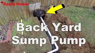 How To Install a Back Yard Sump Pump [upl. by Strawn885]