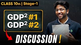 Class 10th GDP²  1 amp 2 Discussion 🔥  Shobhit Nirwan [upl. by Aynas]