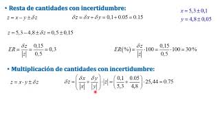 PROPAGACIÓN DE INCERTIDUMBRES usfx [upl. by Irved]