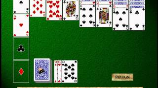 Hoyle 5 110 Intro credits and Solitaire [upl. by Imhsar179]