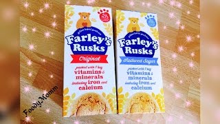 Farleys Rusks  Babys First Rusk  FoodyMomm [upl. by Annoj]