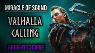 Female Cover MIRACLE OF SOUND – Valhalla Calling NIGHTCORE by ANAHATA  Lyrics [upl. by Ahsille]