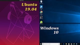 Ubuntu 1904 Install To Separate Partition Alongside Windows 10 [upl. by Anderea]