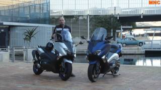 Essai Yamaha Tmax 2017 SX et DX  la vidéo MNC [upl. by Bail953]