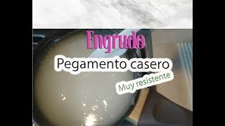 Pegamento casero BARATO Engrudo resistente [upl. by Wertz]