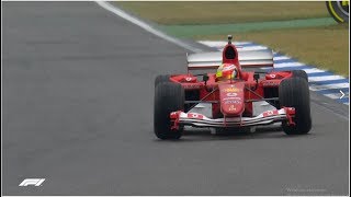 Formula1 2019  Germany  Mick Schumacher in Michael Schumachers F2004 Ferrari 1080p50 [upl. by Tanney254]