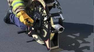 RollNRack FASTBACK fire hose roller  Operation  RollNRack System [upl. by Valencia810]