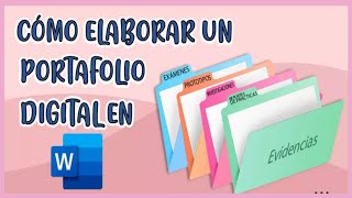 💻📂COMO HACER UN PORTAFOLIO DIGITAL EN WORD SUPER FÁCIL [upl. by Leblanc583]