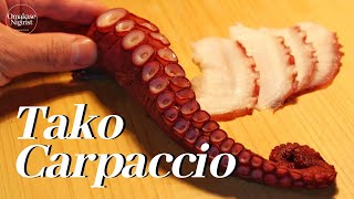 quotTako Carpaccioquot Thinly Sliced Octopus by Japanese Sushi Chef [upl. by Miyasawa]