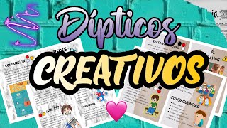 Dípticos Creativos  WORD📑 [upl. by Ludie]