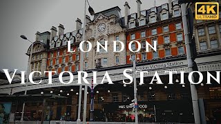 London Victoria Station Walk Through England 4K [upl. by Neliac]