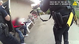 Bodycam Footage of Police Shootout With Armed Suspect in Pasadena California [upl. by Akemehc]