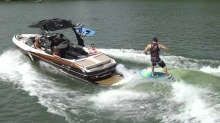 Malibu 25 LSV Surf Review Wakeboarding [upl. by Doownelg861]