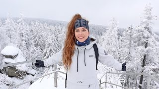 Tief verschneites Deutschland Traumhafte Winterwanderung im Fichtelgebirge [upl. by Rodolfo]