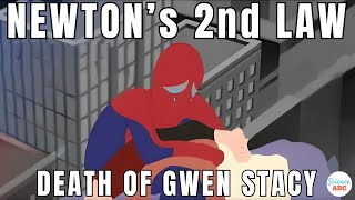 Newton’s Second Law Spiderman And The Death Of Gwen Stacy [upl. by Htrahddis]