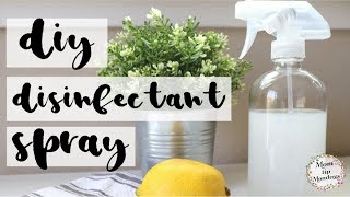 DIY DISINFECTANT SPRAY MOM TIP MONDAYS CLEANING TIPS [upl. by Norraa]