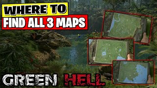 ALL 3 Map Locations  Green Hell 🌴 [upl. by Alaehcim42]