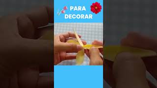 Como hacer FLORES de PAPEL paso a paso Facil [upl. by Ilojne980]