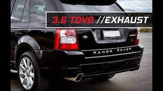 Range Rover SPORT TDV8 EXHAUST Sound MufflerResonator Delete 38l [upl. by Aseram]