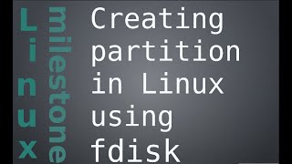 Creating partition in Linux using fdisk [upl. by September]