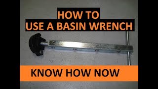 How to Use a Basin Wrench [upl. by Labaw]