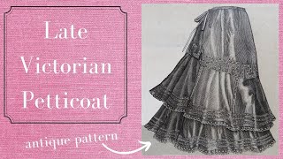 Victorian Sewing Taffeta Petticoat from 1897 [upl. by Mordecai]