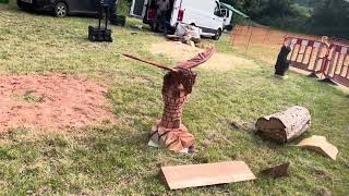 A fabulous range of wooden sculpture at Caerleon festival 2024 [upl. by Aksoyn]