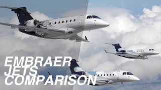 Top 5 Embraer Executive Jets Comparison  Price amp Specs [upl. by Redliw]