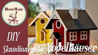 DIY Vogelhaus  Skandinavisches Vogelhaus Selber Machen  DIY Scandinavian Birdhouse [upl. by Arutnev]