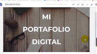 Crear portafolio digital con google drive y google sites [upl. by Iggep]