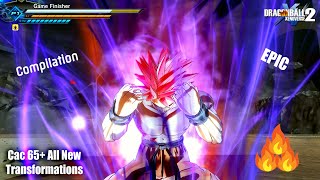 DBXV2 Cac 65 Epic Transformations All in One Awoken Skill  Dragon Ball Xenoverse 2 Mods [upl. by Shorter]